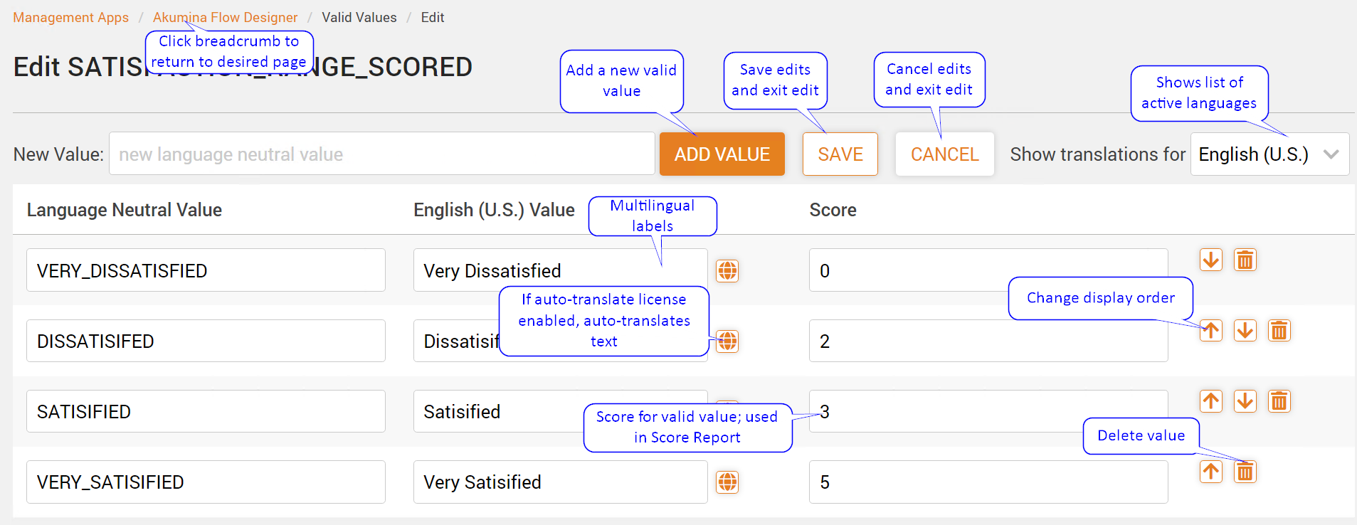 Edit Valid Values