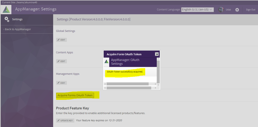 Configuring OAuth Tokens for Background processor